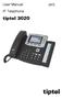 User Manual IP Telephone. tiptel tiptel