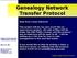 Genealogy Network Transfer Protocol