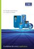 AC Variable Speed Drives kW ( HP) A solution for every application