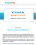 EXAM - 1Y Managing Citrix XenDesktop 7.6 Solutions. Buy Full Product.
