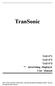 TranSonic. TAD-071 TAD-072 TAD Advertising Displayer User Manual