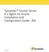 Symantec Cluster Server 6.1 Agent for Oracle Installation and Configuration Guide - AIX