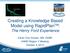 Creating a Knowledge Based Model using RapidPlan TM : The Henry Ford Experience