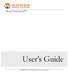 Wowza Media Server 3. User s Guide. Copyright Wowza Media Systems, Inc. All rights reserved.