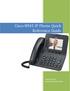 Cisco 8945 IP Phone Quick Reference Guide