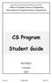 CS Program. Student Guide