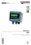 Datasheet DE DB_EN_DE45_LCD Rev. ST4-G 11/17. Digital differential pressure switch / transmitter with colour-change LCD * *