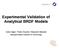 Experimental Validation of Analytical BRDF Models
