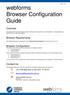 Page 1 of 20 webforms Browser Configuration Guide