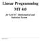 Linear Programming MT 4.0