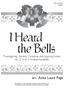 I Heard the Bells. arr. Anna Laura Page. Thanksgiving, Advent, Christmas and Epiphany music for 3, 4 or 5 octaves handbells. Reproducible CGB861