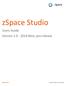 Version Beta, pre-release. zspace Studio Users Guide