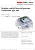Relative, and differential pressure transmitter type 699