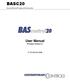 BASC point BACnet/IP Sedona Field Controller. BAScontrol20. User Manual Firmware Version 3.1 # TD MB