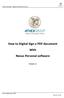 How to Digital Sign a PDF document With Nexus Personal software