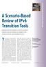 A Scenario-Based Review of IPv6 Transition Tools