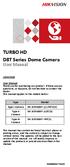 TURBO HD D8T Series Dome Camera