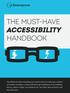The must-have ACCESSIBILITY handbook