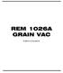 REM 1026A GRAIN VAC PARTS CATALOGUE