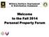 Welcome to the Fall 2014 Personal Property Forum
