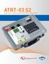 ATRT-03 S2. automatic, 3-phase transformer turns ratio tester