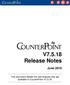 V Release Notes June 2010