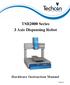 TSR2000 Series 3 Axis Dispensing Robot Hardware Instruction Manual