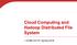 Cloud Computing and Hadoop Distributed File System. UCSB CS170, Spring 2018