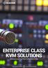ENTERPRISE CLASS KVM SOLUTIONS BROADCAST & POST-PRODUCTION