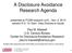 A Disclosure Avoidance Research Agenda