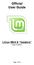 Official User Guide. Linux Mint 9 Isadora Main Edition. Page 1 of 50