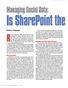 Is SharePoint the. Andrew Chapman