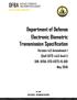 Department of Defense Electronic Biometric Transmission Specification