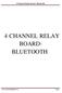 4 CHANNEL RELAY BOARD- BLUETOOTH