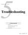 5Troubleshooting CHAPTER FIVE IN THIS CHAPTER. LED Status Software Commands for Troubleshooting RS-232/485 Troubleshooting System Problems