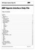 ABP Agents Interface Help File