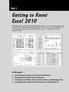 Getting to Know Excel 2010