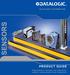 SENSORS PRODUCT GUIDE. Photoelectric sensors for detection, safety, measurement and inspection