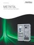 Product Brochure. ME7873L LTE RF Conformance Test System