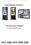 High Definition AD Players. Universal User s Manual. L Series and PF Series