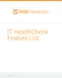 IT HealthCheck Feature List