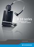 D 10 series. Wireless DECT headset system. Instruction manual