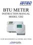 BTU METER INSTRUCTION MANUAL MODEL 5202 FLOW MEASUREMENT & CONTROL SOLUTIONS