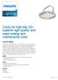 CoreLine High-bay G3 superior light quality and lower energy and maintenance costs