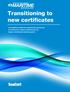 Transitioning to new certificates