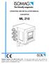 OPERATING AND INSTALLATION MANUAL CONVERTER ML 210