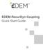 EDEM-RecurDyn Coupling Quick Start Guide
