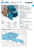 NM, NMD NM, NMD: Close Coupled Centrifugal Pumps with threaded ports