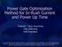 Power Gate Optimization Method for In-Rush Current and Power Up Time