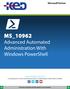MS_ Advanced Automated Administration With Windows PowerShell.
